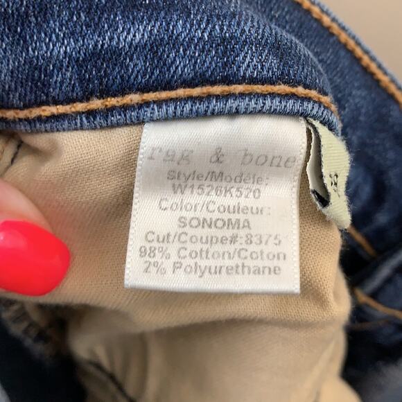 Rag & Bone Revolve Sonoma Skinny Capri Jeans - Picture 5 of 8